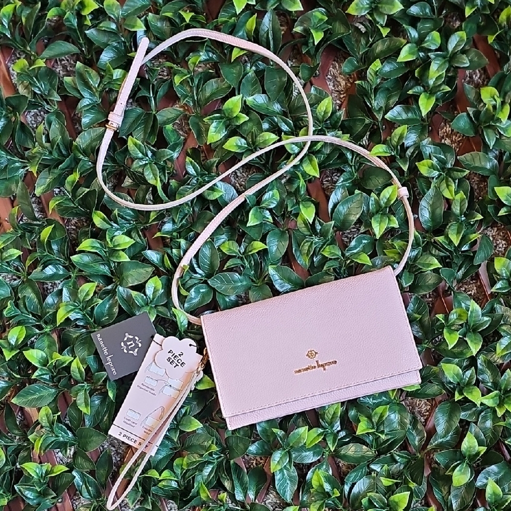 NWT Nanette Lepore Blush Pink Crossbody Wallet Set 💕 Retail $78